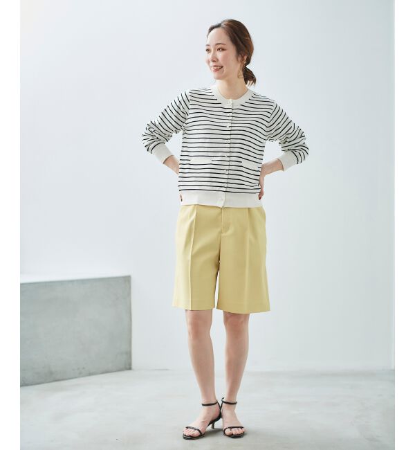 le.coeur blanc「ツイルストレッチハーフパンツ」|その他|