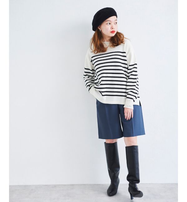 le.coeur blanc「ツイルストレッチハーフパンツ」|その他|