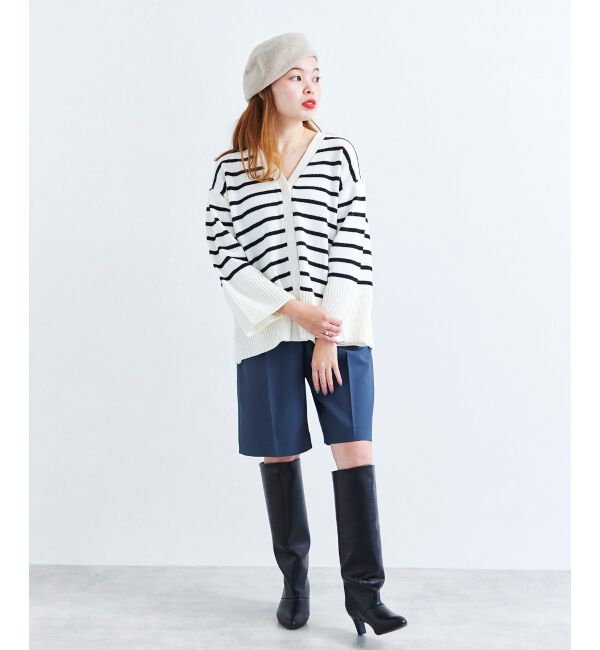 le.coeur blanc「ツイルストレッチハーフパンツ」|その他|