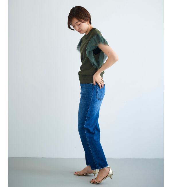 le.coeur blanc「チュールスリーブニット」|ニット・セーター|