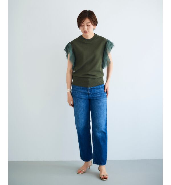 le.coeur blanc「チュールスリーブニット」|ニット・セーター|