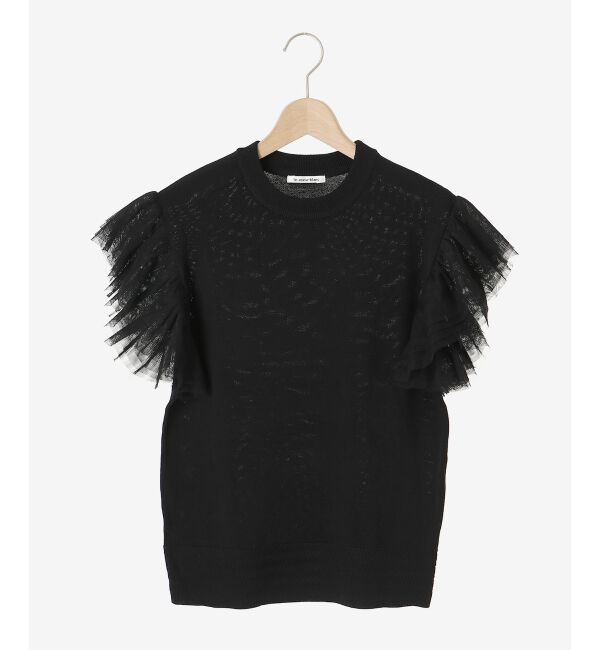 le.coeur blanc「チュールスリーブニット」|ニット・セーター|