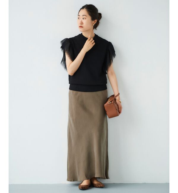 le.coeur blanc「チュールスリーブニット」|ニット・セーター|