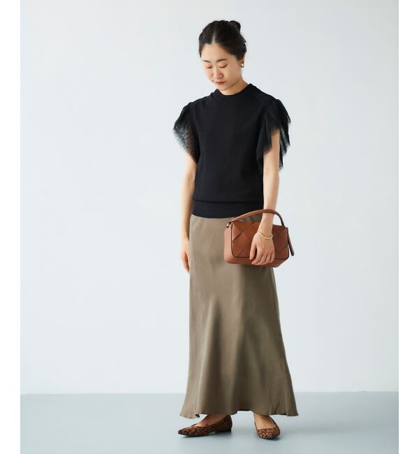 le.coeur blanc「チュールスリーブニット」|ニット・セーター|