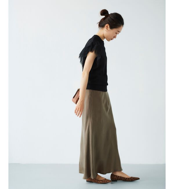 le.coeur blanc「チュールスリーブニット」|ニット・セーター|