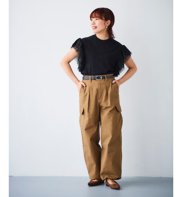 le.coeur blanc「チュールスリーブニット」|ニット・セーター|