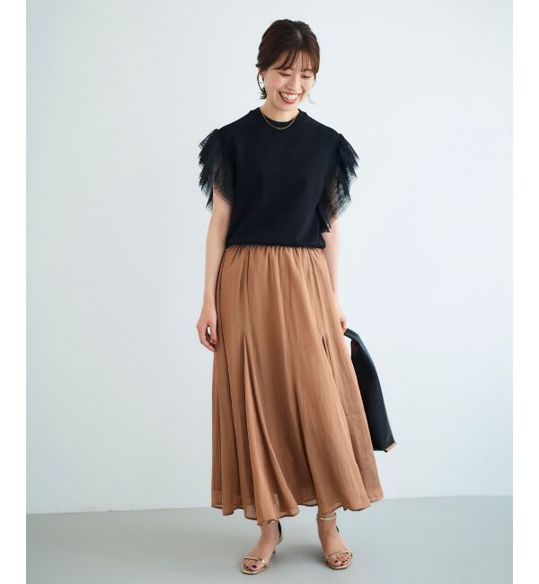 le.coeur blanc「チュールスリーブニット」|ニット・セーター|