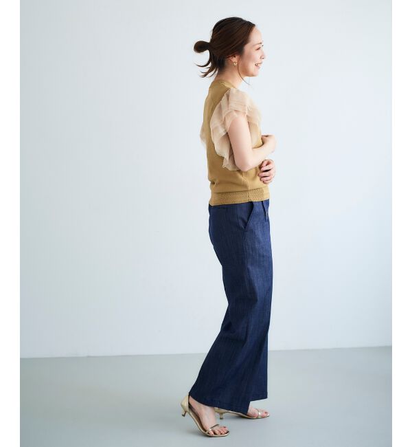 le.coeur blanc「チュールスリーブニット」|ニット・セーター|