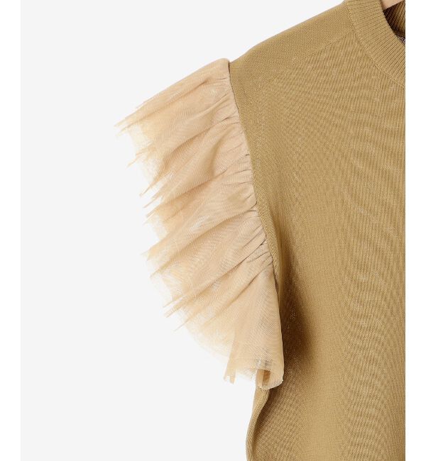 le.coeur blanc「チュールスリーブニット」|ニット・セーター|