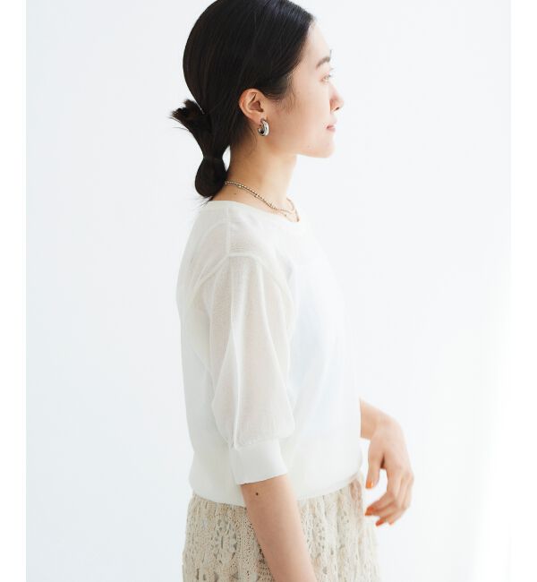  「《WEB限定アイテム》ウォッシャブルクルーネックニット」|ニット・セーター|