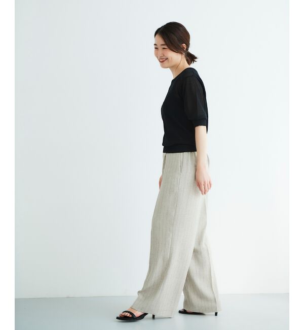  「《WEB限定アイテム》ウォッシャブルクルーネックニット」|ニット・セーター|