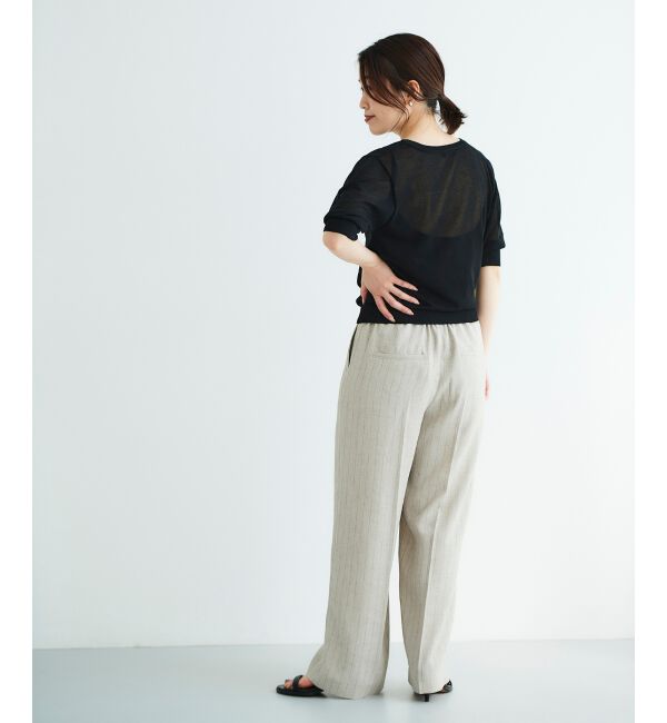  「《WEB限定アイテム》ウォッシャブルクルーネックニット」|ニット・セーター|