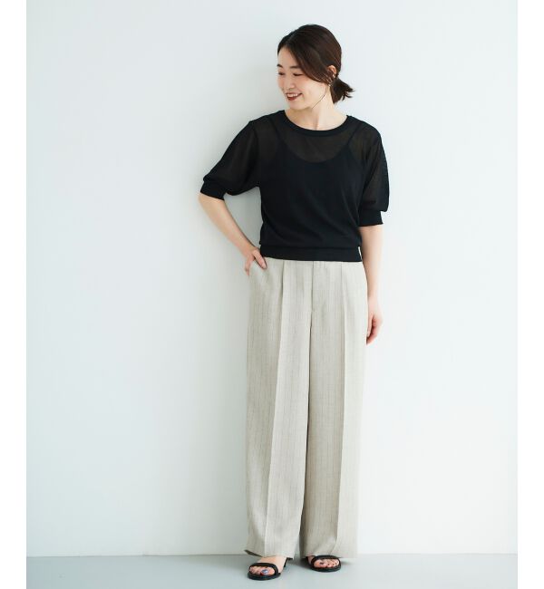  「《WEB限定アイテム》ウォッシャブルクルーネックニット」|ニット・セーター|