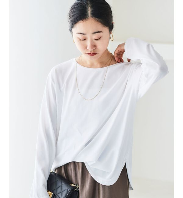 le.coeur blanc「《手洗い可能》ラウンドヘムカットソープルオーバー」|Tシャツ・カットソー|