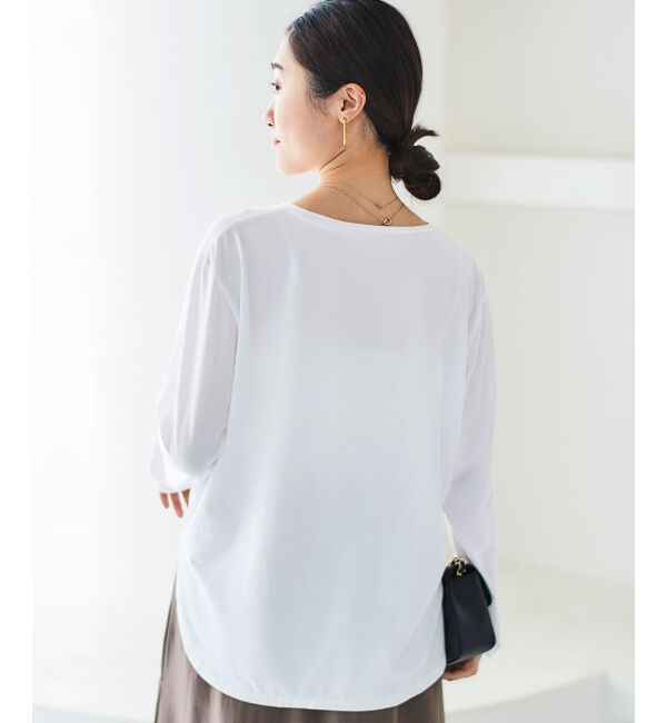 le.coeur blanc「《手洗い可能》ラウンドヘムカットソープルオーバー」|Tシャツ・カットソー|