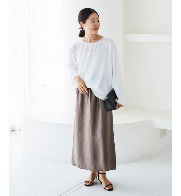 le.coeur blanc「《手洗い可能》ラウンドヘムカットソープルオーバー」|Tシャツ・カットソー|