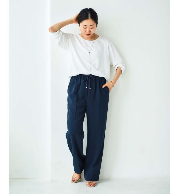 le.coeur blanc「《手洗い可能》ラウンドヘムカットソープルオーバー」|Tシャツ・カットソー|