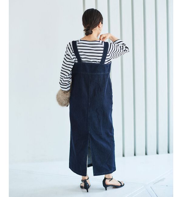 le.coeur blanc「《手洗い可能》ボーダースクエアネックワイドスリーブプルオーバー」|プルオーバー|