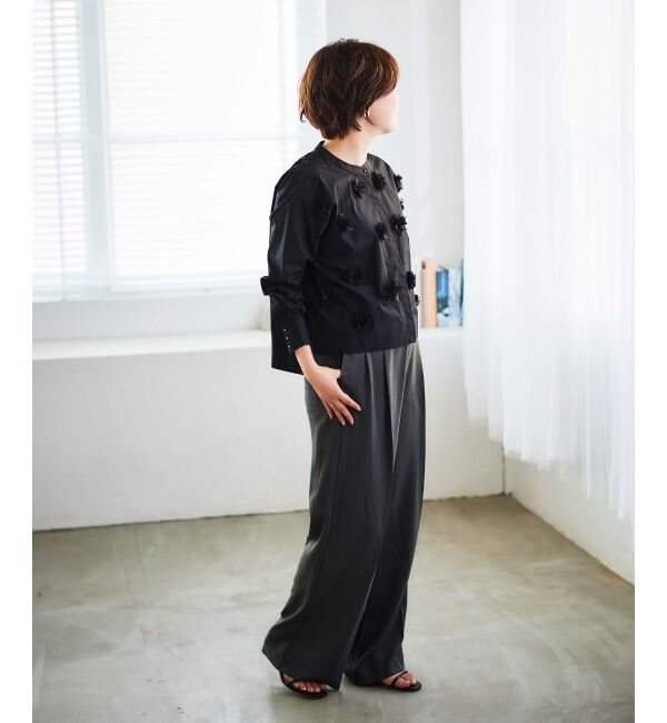 le.coeur blanc「TORRAZZO DONNAフラワーモチーフブラウス」|シャツ・ブラウス|