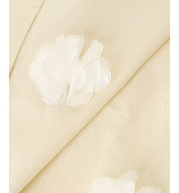 le.coeur blanc「TORRAZZO DONNAフラワーモチーフブラウス」|シャツ・ブラウス|