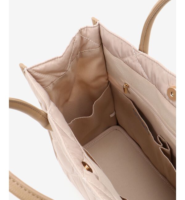 le.coeur blanc「キルティングスクエアトート」|トートバッグ|