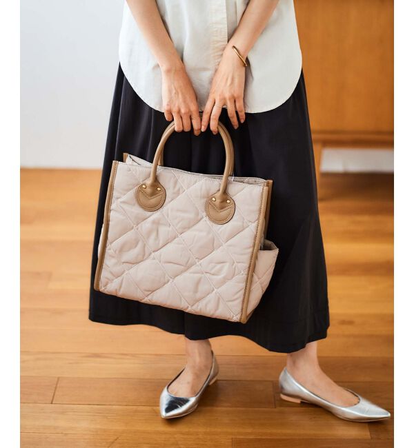 le.coeur blanc「キルティングスクエアトート」|トートバッグ|