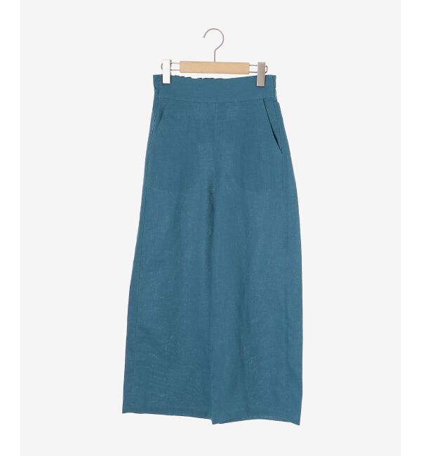  「《夏に向けた快適な1枚》麻ワイドクロップドパンツ」|その他|