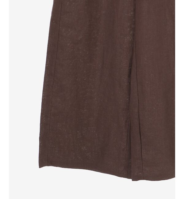 「《夏に向けた快適な1枚》麻ワイドクロップドパンツ」|その他|