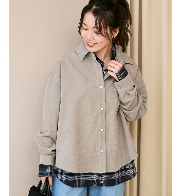  「コーデュロイタックシャツ」|シャツ・ブラウス|ｸﾞﾚｰｼﾞｭ