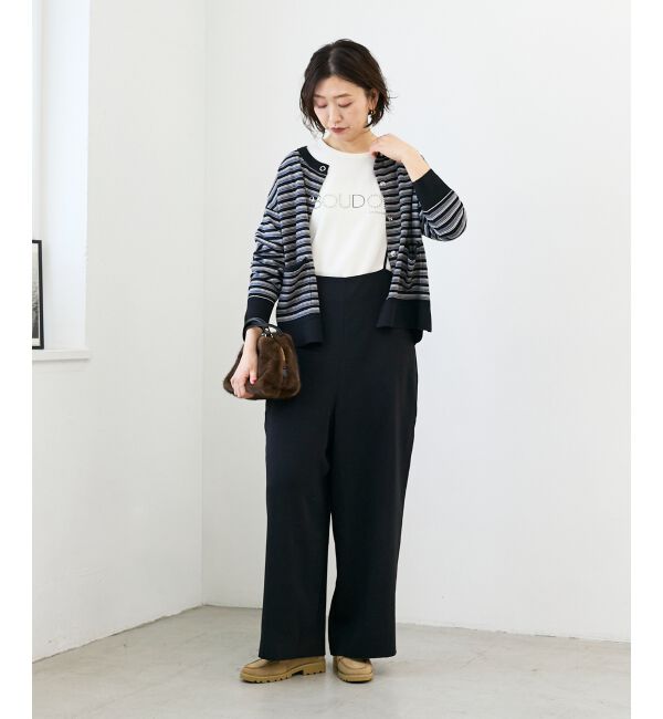  「【吸湿発熱】スタッズロゴカットソー」|Tシャツ・カットソー|