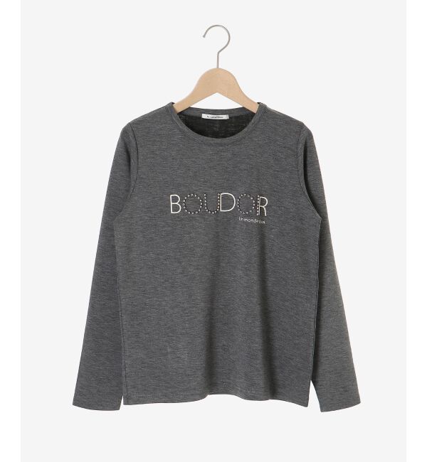  「【吸湿発熱】スタッズロゴカットソー」|Tシャツ・カットソー|