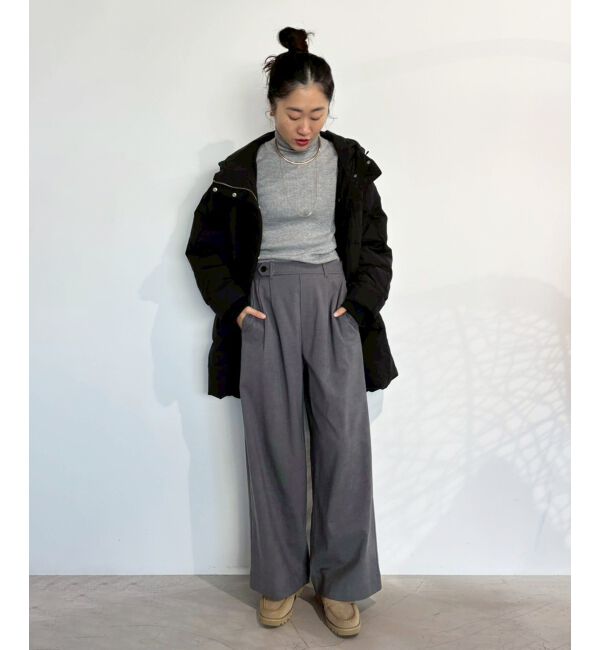  「【吸湿/発熱】裏起毛ツータックパンツ」|その他|