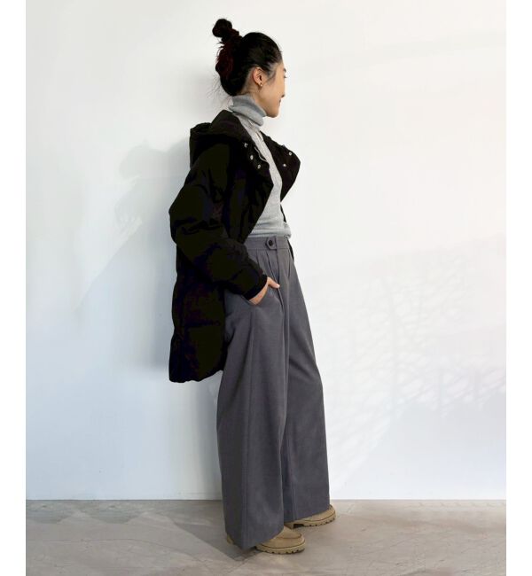  「【吸湿/発熱】裏起毛ツータックパンツ」|その他|