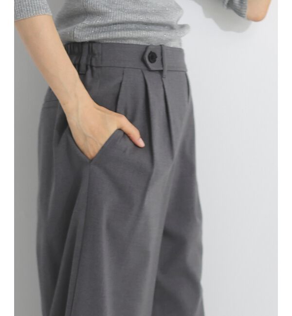  「【吸湿/発熱】裏起毛ツータックパンツ」|その他|