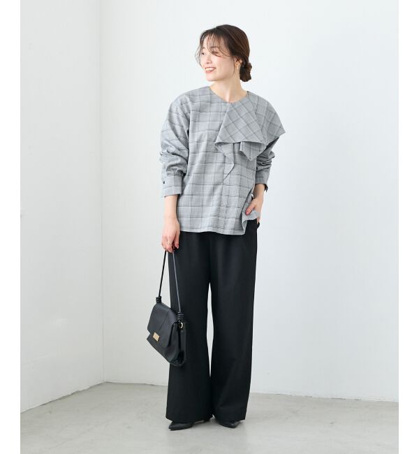  「【吸湿/発熱】裏起毛ツータックパンツ」|その他|