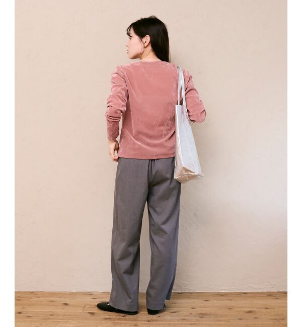  「【吸湿/発熱】裏起毛ツータックパンツ」|その他|