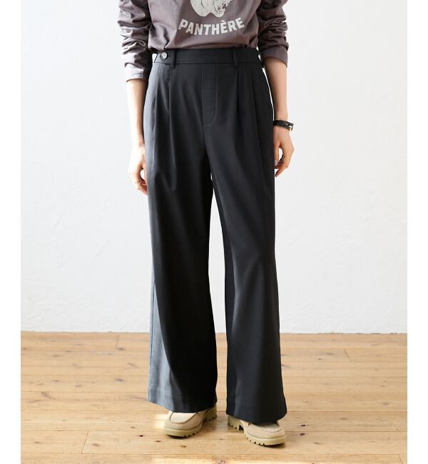  「【吸湿/発熱】裏起毛ツータックパンツ」|その他|