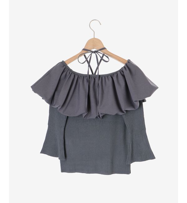 MAJESTICLEGON「バルーンカラーニット」|ニット・セーター|