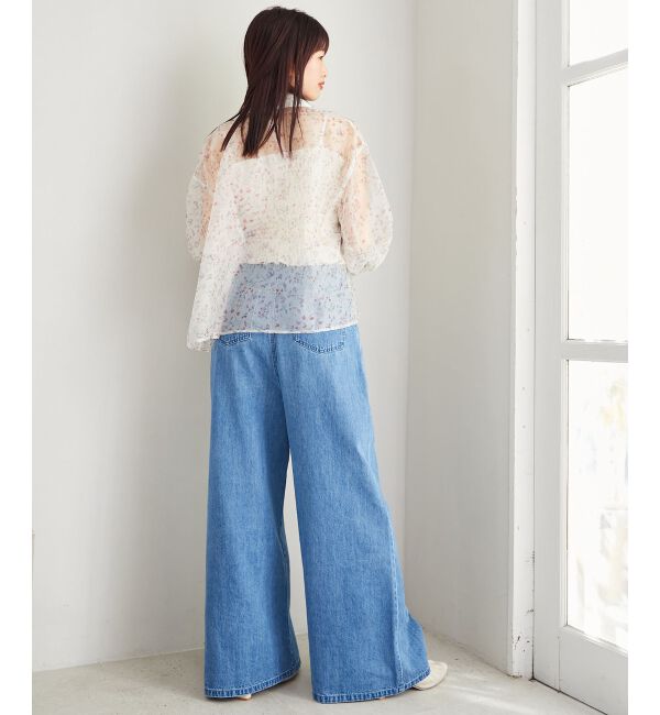 MAJESTICLEGON「Bloomingフラワーボウタイシャツ」|シャツ・ブラウス|