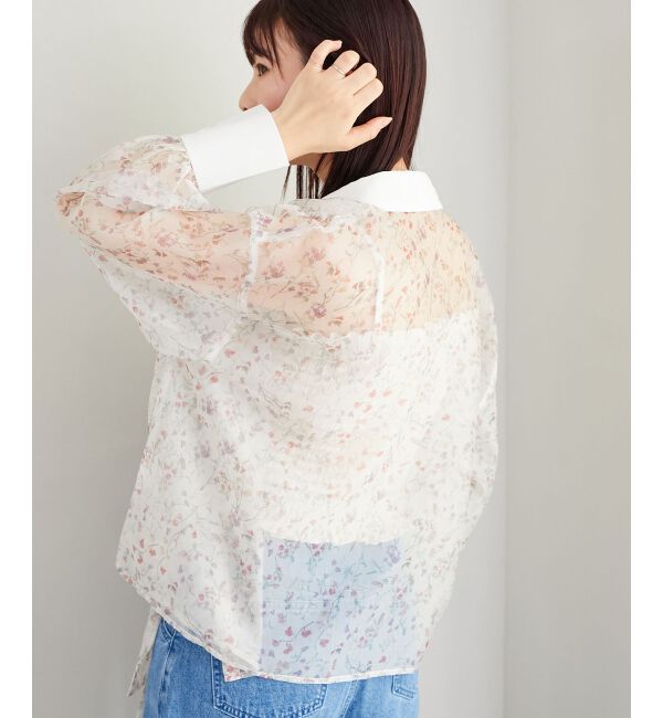 MAJESTICLEGON「Bloomingフラワーボウタイシャツ」|シャツ・ブラウス|