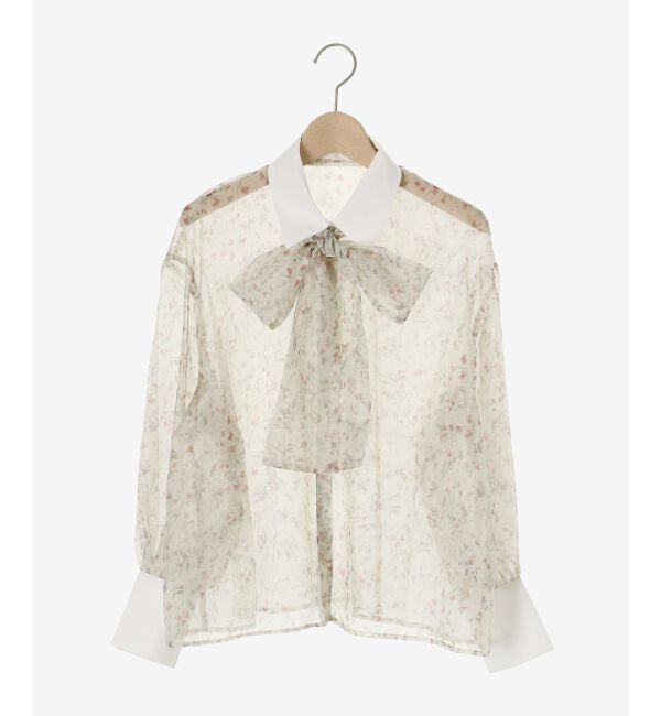 MAJESTICLEGON「Bloomingフラワーボウタイシャツ」|シャツ・ブラウス|