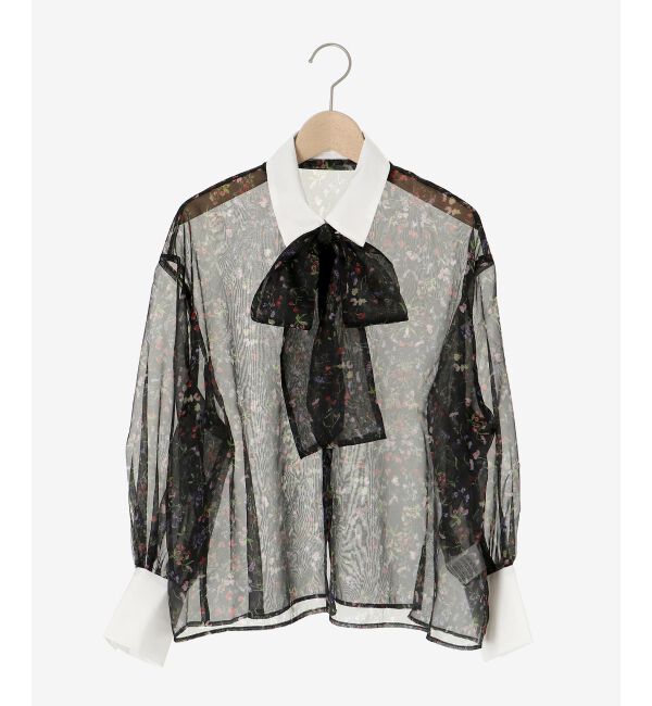 MAJESTICLEGON「Bloomingフラワーボウタイシャツ」|シャツ・ブラウス|