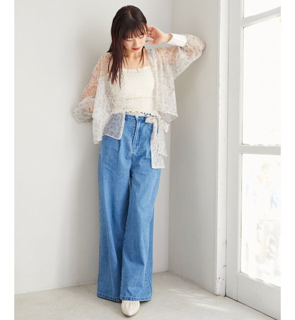 MAJESTICLEGON「Bloomingフラワーボウタイシャツ」|シャツ・ブラウス|