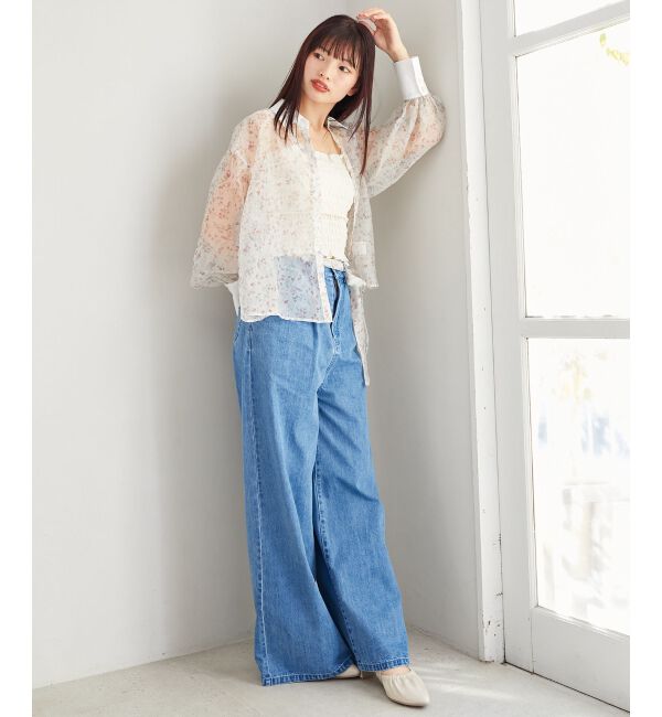 MAJESTICLEGON「Bloomingフラワーボウタイシャツ」|シャツ・ブラウス|