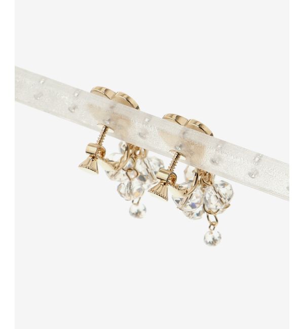 MAJESTICLEGON「ハート&times;クリアイヤリング」|イヤリング|