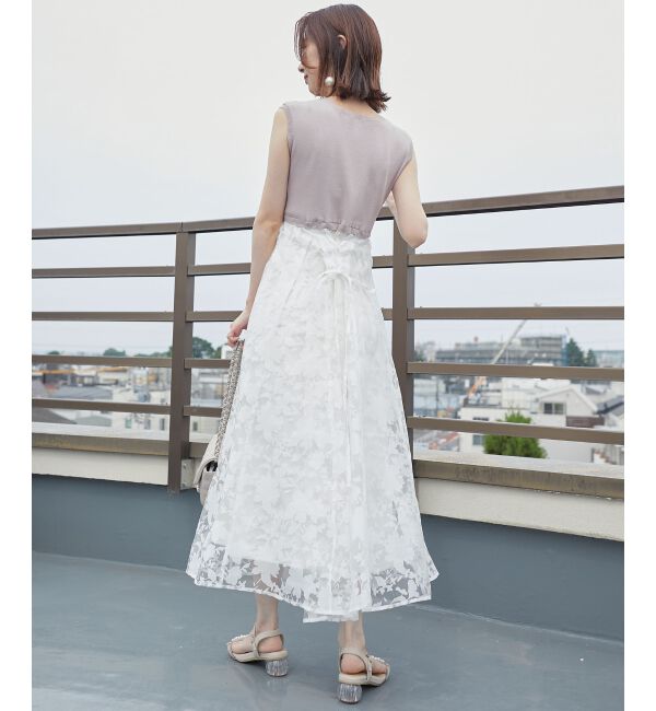 MAJESTICLEGON「レースアップノースリドッキングワンピ」|ワンピース|