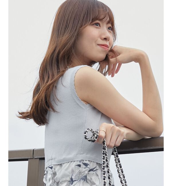 MAJESTICLEGON「レースアップノースリドッキングワンピ」|ワンピース|