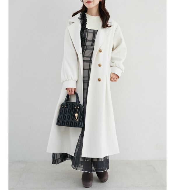 MAJESTICLEGON「ショルダーフリルドッキングワンピ」|ワンピース|