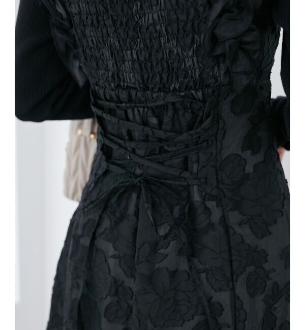 MAJESTICLEGON「ショルダーフリルドッキングワンピ」|ワンピース|