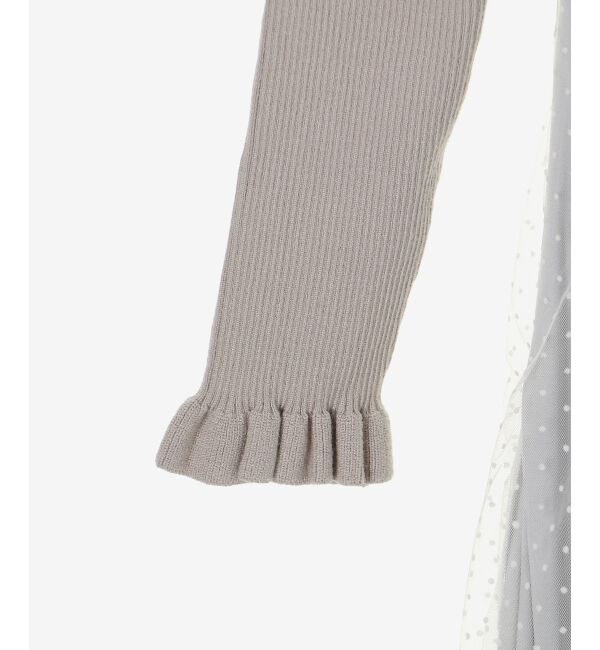 MAJESTICLEGON「ショルダーフリルドッキングワンピ」|ワンピース|